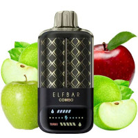 ELFBAR COMBO 25000 зелене яблуко-подвійний яблучний кальян